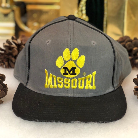 Vintage Deadstock NWOT NCAA Missouri Tigers Front Row Sports Nylon Snapback Hat