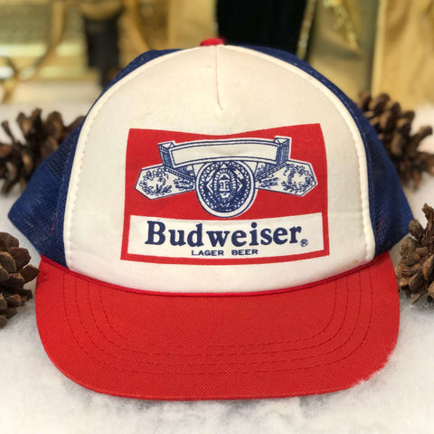 Vintage Budweiser Beer Trucker Hat