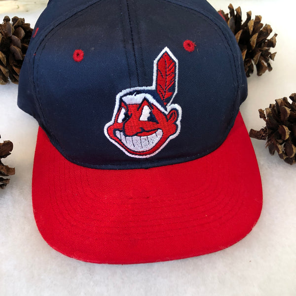 Vintage Drew Pearson MLB Cleveland Indians Snapback Hat