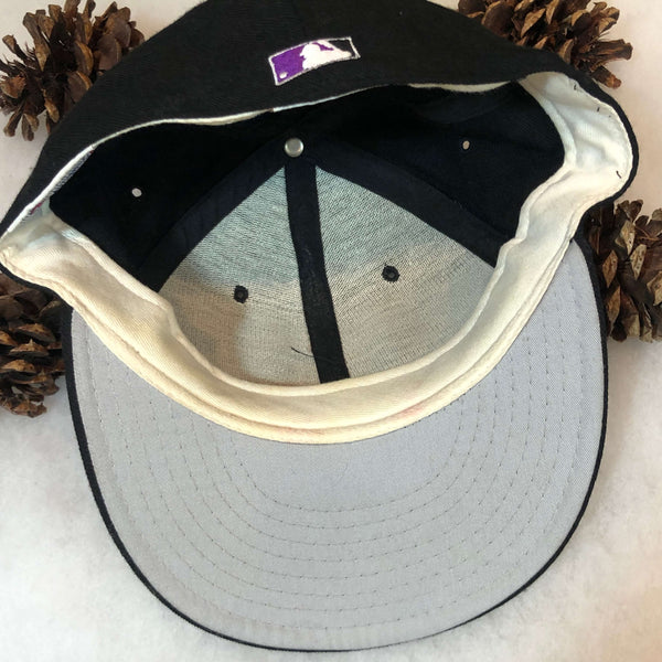Vintage MLB Colorado Rockies New Era Wool Fitted Hat 7 1/8