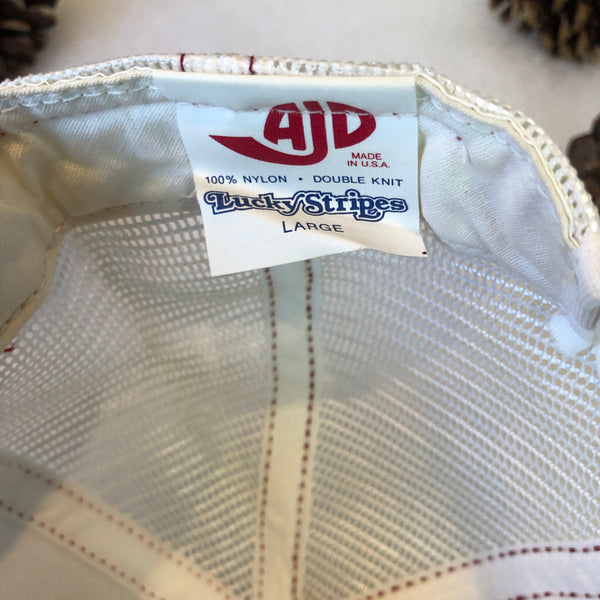 Vintage Deadstock NWOT AJD Lucky Stripes NCAA Alabama Crimson Tide Trucker Hat Snapback