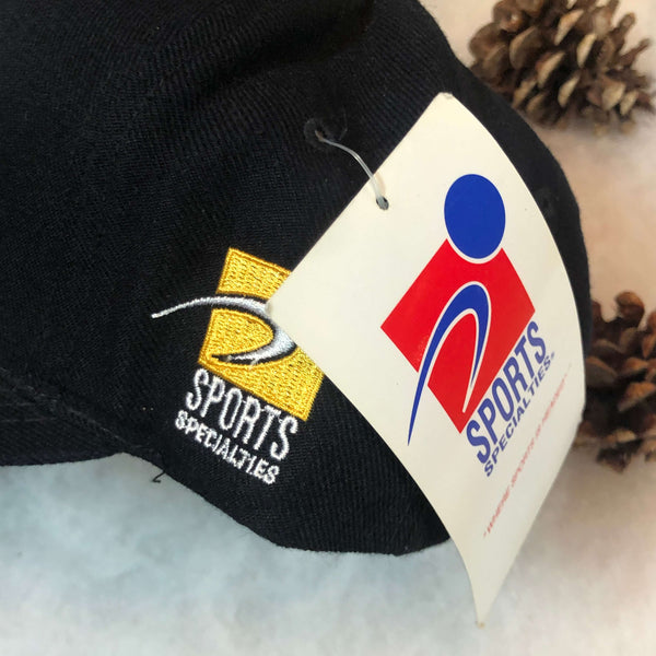 Vintage Deadstock NWT NHL Pittsburgh Penguins Sports Specialties Plain Logo Snapback Hat