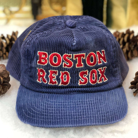 Vintage MLB Boston Red Sox Corduroy Strapback Hat