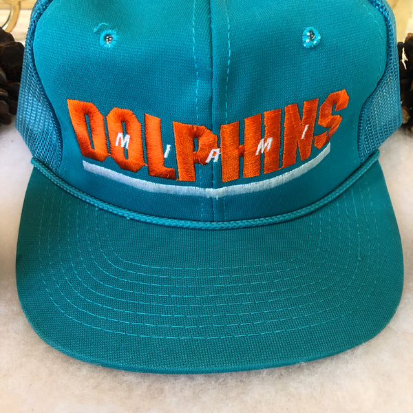 Vintage Deadstock NWOT Sports Specialties NFL Miami Dolphins Trucker Hat Snapback