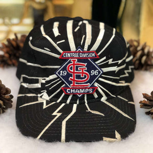 Vintage MLB St. Louis Cardinals 1996 Central Division Champs Starter Collision Snapback Hat