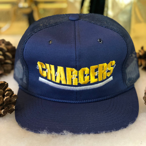 Vintage Deadstock NWOT Sports Specialties NFL San Diego Chargers Trucker Hat Snapback