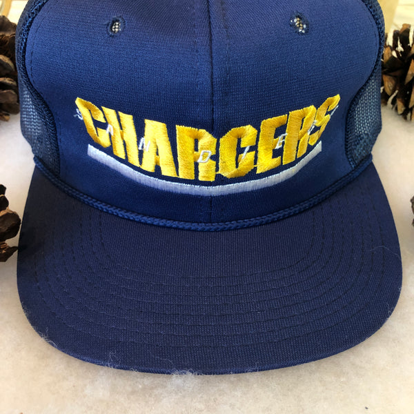 Vintage Deadstock NWOT Sports Specialties NFL San Diego Chargers Trucker Hat Snapback