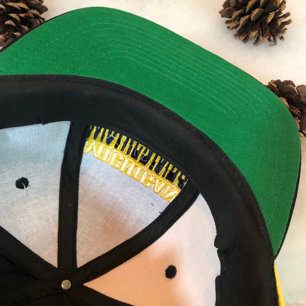 Vintage Deadstock NWT NCAA Michigan Wolverines Twill Snapback Hat