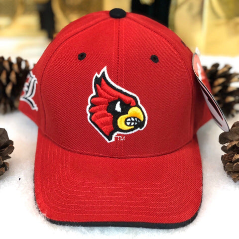 Vintage Deadstock NWT NCAA Louisville Cardinals Colosseum Strapback Hat