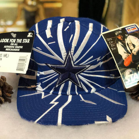 Vintage Deadstock NWT NFL Dallas Cowboys Starter Collision Snapback Hat