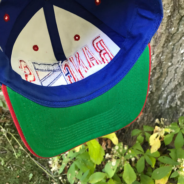 Vintage The G Cap NHL New York Rangers Wave Snapback Hat