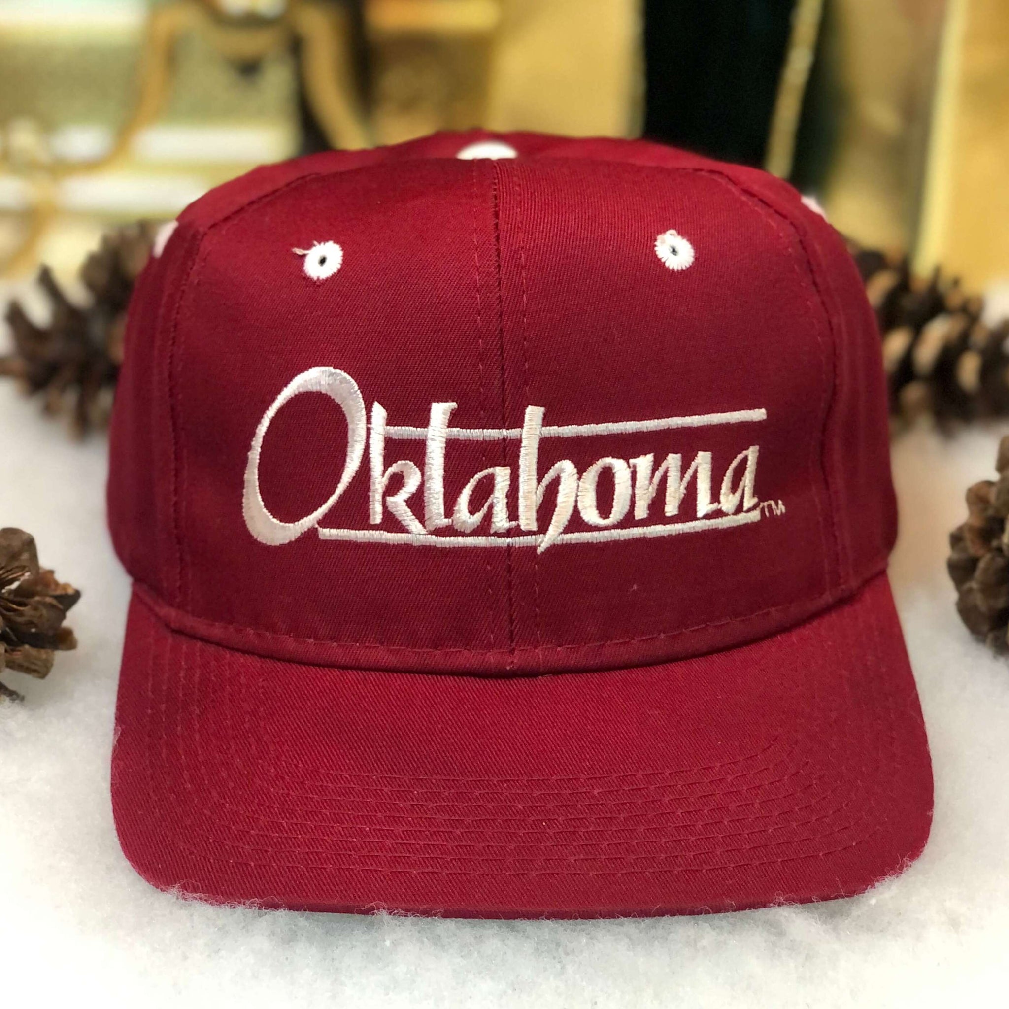 Vintage NCAA Oklahoma Sooners The Game Twill Snapback Hat