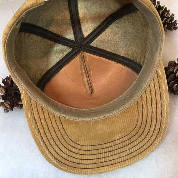 Vintage Rocky Mountain News Corduroy Snapback Hat