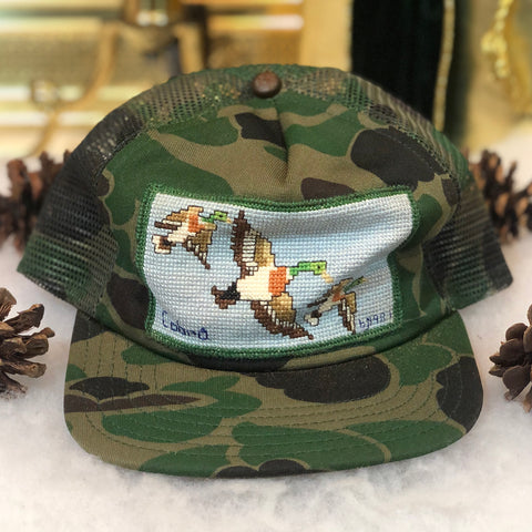 Vintage Duck Hunting Camouflage Trucker Hat