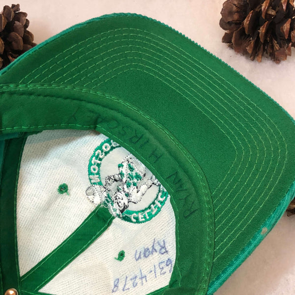 Vintage NBA Boston Celtics The G Cap Corduroy *YOUTH* Snapback Hat
