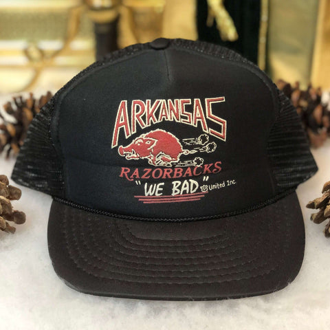 Vintage Deadstock NWOT NCAA Arkansas Razorbacks "We Bad" Trucker Hat