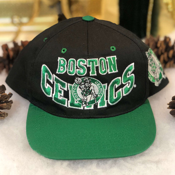 Vintage Deadstock NWOT NBA Boston Celtics The G Cap Smile *YOUTH* Twill Snapback Hat