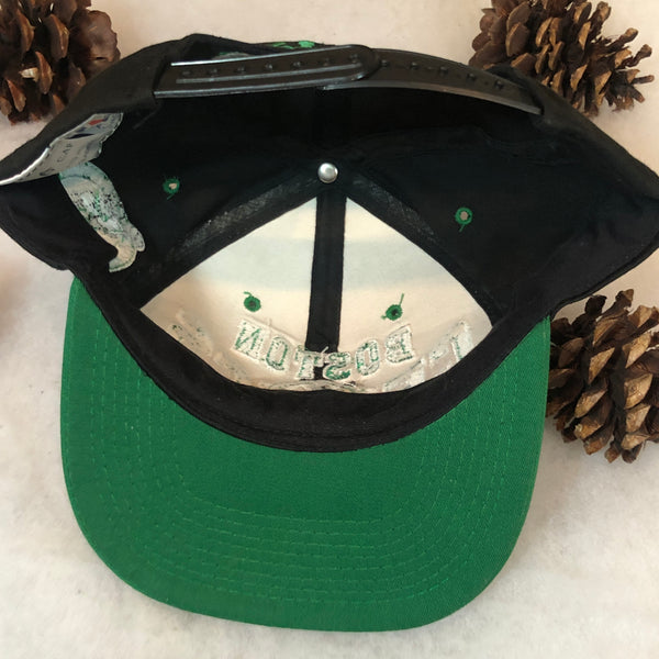 Vintage Deadstock NWOT NBA Boston Celtics The G Cap Smile *YOUTH* Twill Snapback Hat