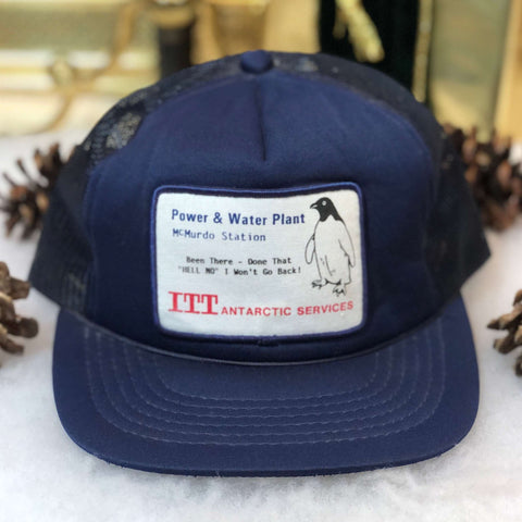 Vintage Deadstock NWOT ITT Antarctic Services McMurdo Station Trucker Hat