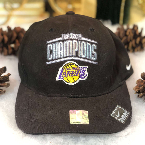 Vintage 2002 NBA Champions Los Angeles Lakers Nike Strapback Hat
