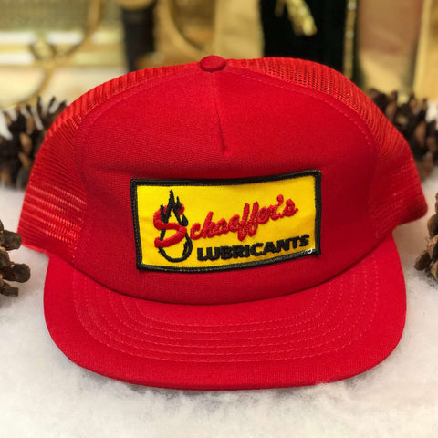 Vintage Deadstock NWOT Schaeffer's Lubricants Trucker Hat