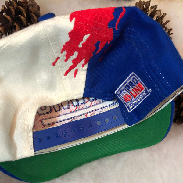 Vintage Deadstock NWOT NFL New York Giants Logo Athletic Splash Snapback Hat