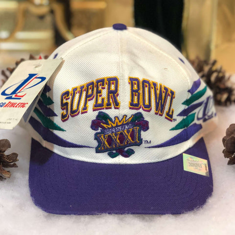 Vintage Deadstock NWT NFL Super Bowl XXXI Logo Athletic Diamond Snapback Hat