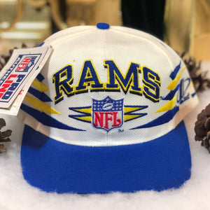 Vintage Deadstock NWT NFL Los Angeles Rams Logo Athletic Diamond Snapback Hat