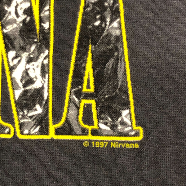 Vintage 1997 Nirvana Band M&O Knits T-Shirt (L)