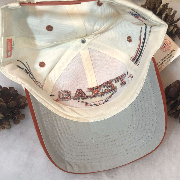 Vintage Deadstock NWT NCAA Texas Longhorns Logo Athletic Diamond Snapback Hat