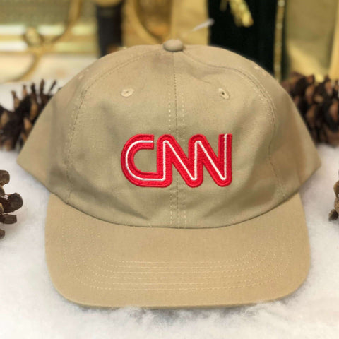 Vintage Deadstock NWOT CNN TV Twill Snapback Hat