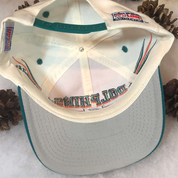 Vintage Deadstock NWOT NFL Miami Dolphins Logo Athletic Diamond Snapback Hat
