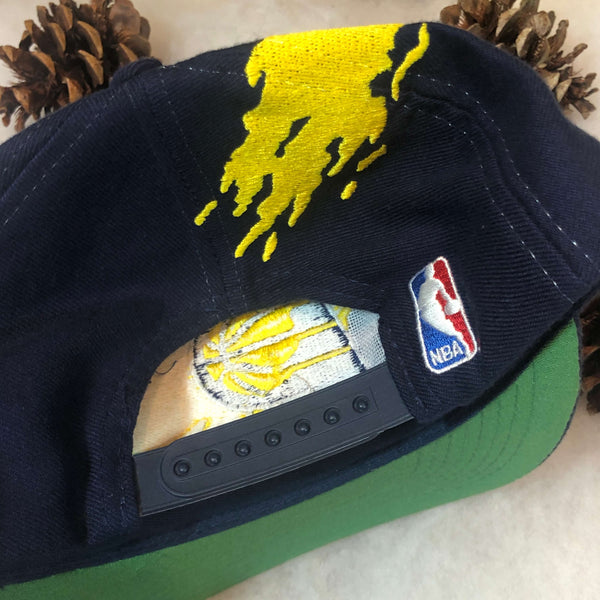 Vintage Deadstock NWOT NBA Indiana Pacers Logo Athletic Splash Snapback Hat
