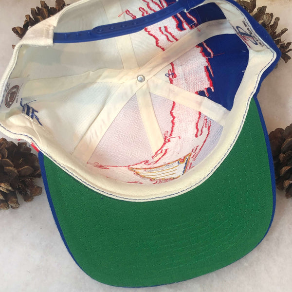 Vintage Deadstock NWT NHL St. Louis Blues Logo Athletic Splash Snapback Hat