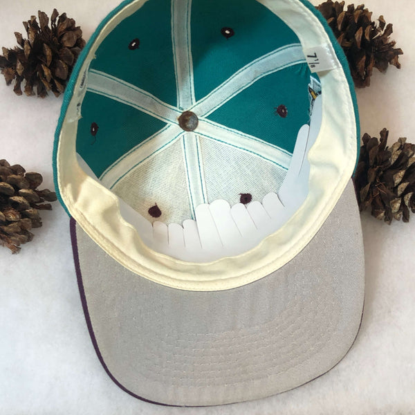 Vintage NHL Anaheim Mighty Ducks #1 Apparel Wool Fitted Hat 7 1/8