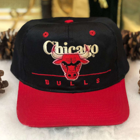 Vintage NBA Chicago Bulls Twins Enterprise Bar Line Twill Snapback Hat
