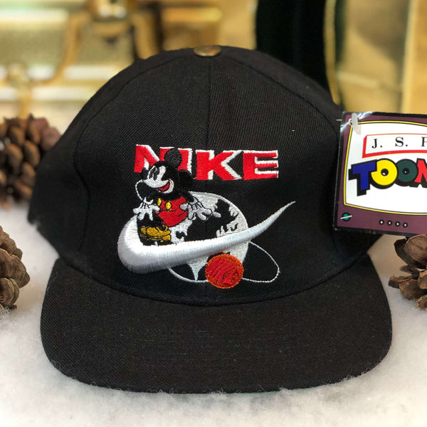 Vintage Deadstock NWT Nike Mickey Mouse Bootleg Wool Snapback Hat