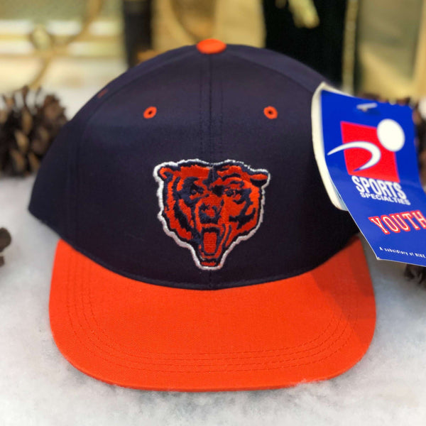 Vintage Deadstock NWT NFL Chicago Bears Sports Specialties *YOUTH* Twill Snapback Hat
