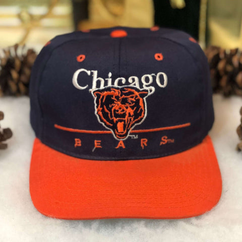 Vintage NFL Chicago Bears Eastport Bar Line Twill Snapback Hat