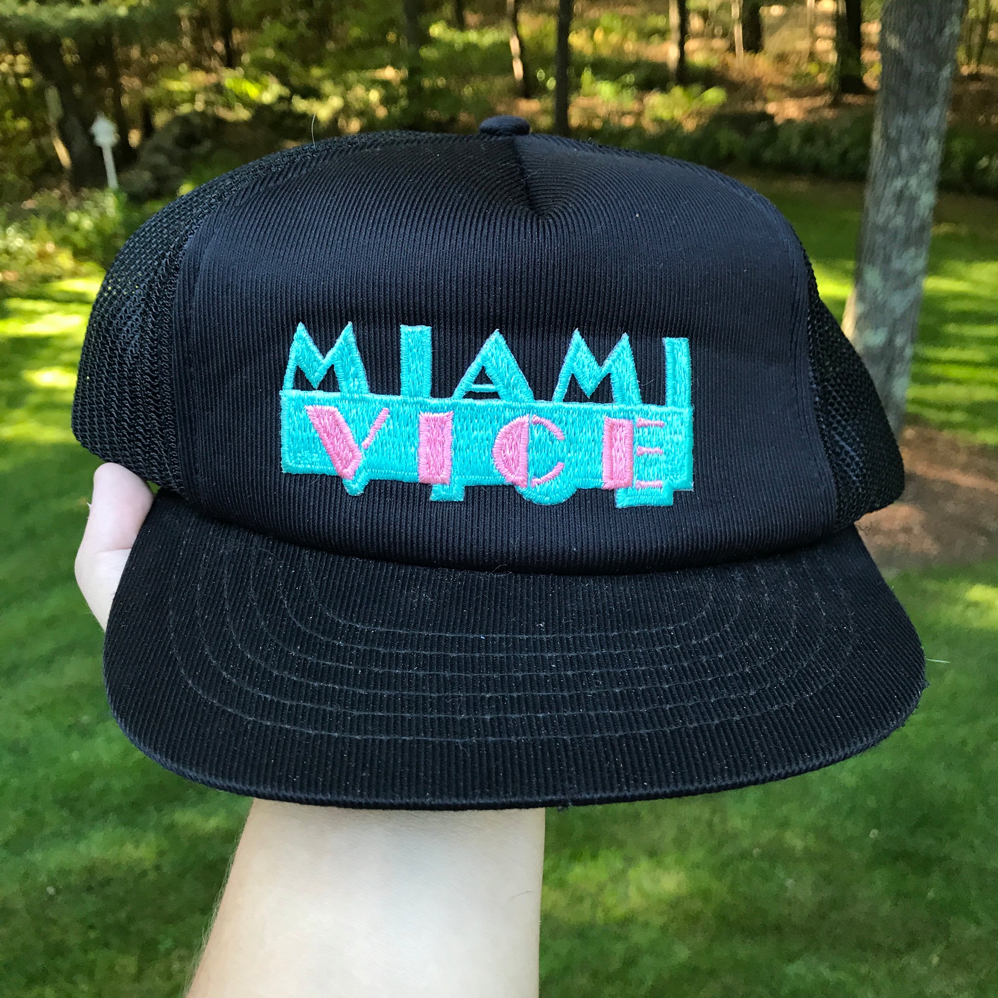 Vintage Miami Vice TV Show Trucker Hat Snapback