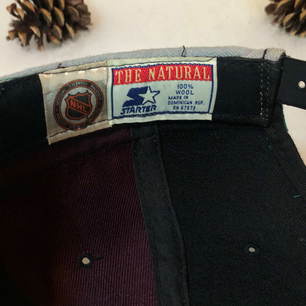 Vintage NHL Anaheim Mighty Ducks Starter Swirl Wool Snapback Hat