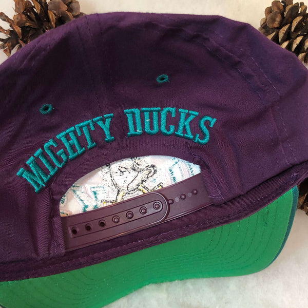 Vintage NHL Anaheim Mighty Ducks The G Cap Smile Twill Snapback Hat