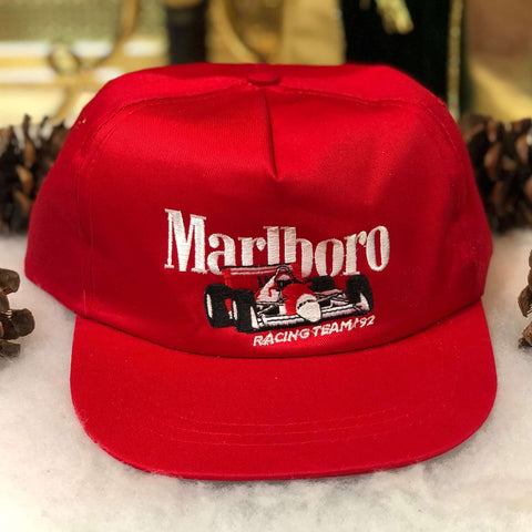 Vintage Deadstock NWOT 1992 Marlboro Racing Team Twill Snapback Hat