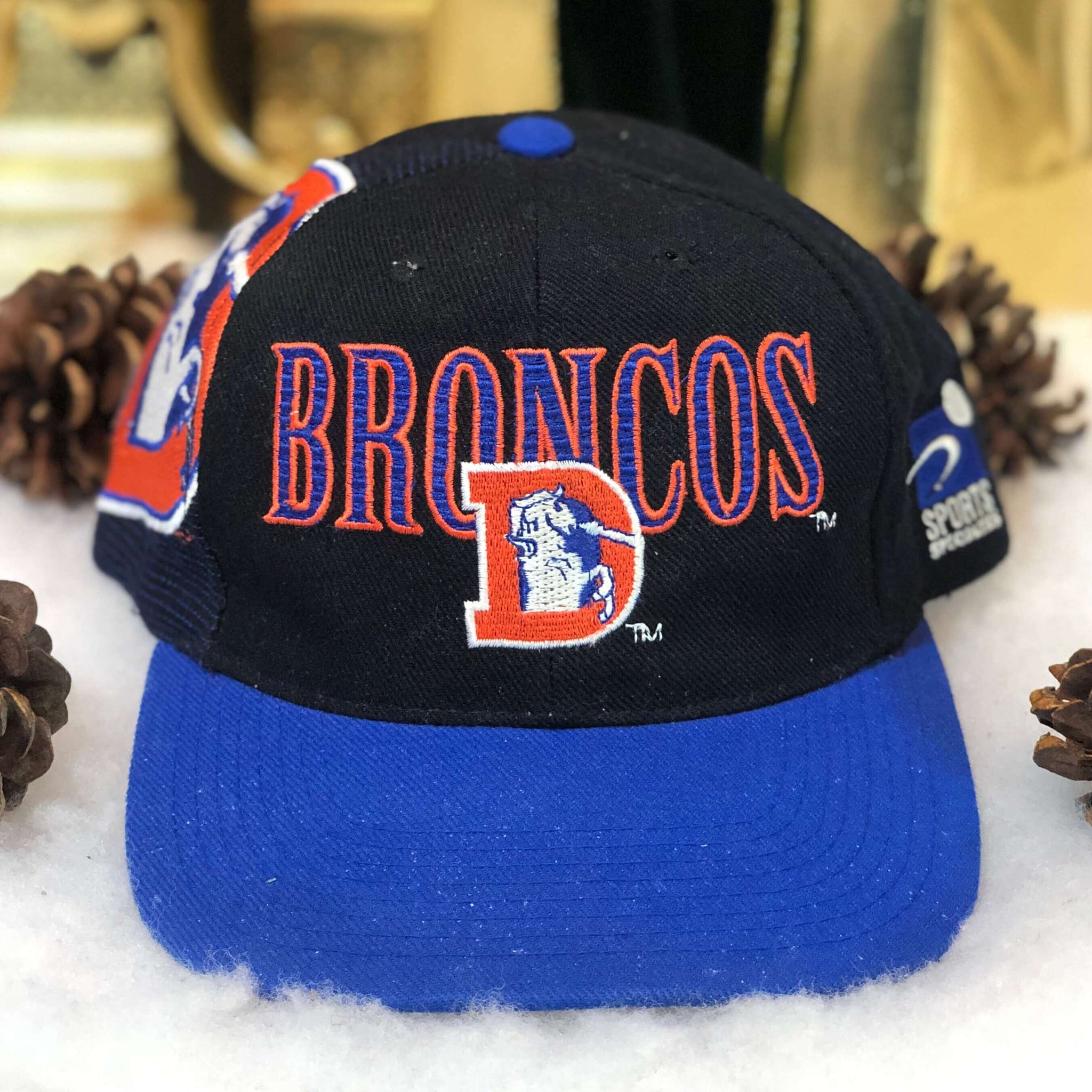 Vintage NFL Denver Broncos Sports Specialties Laser Snapback Hat