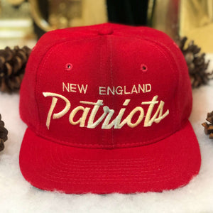 Vintage NFL New England Patriots Sports Specialties Script Snapback Hat