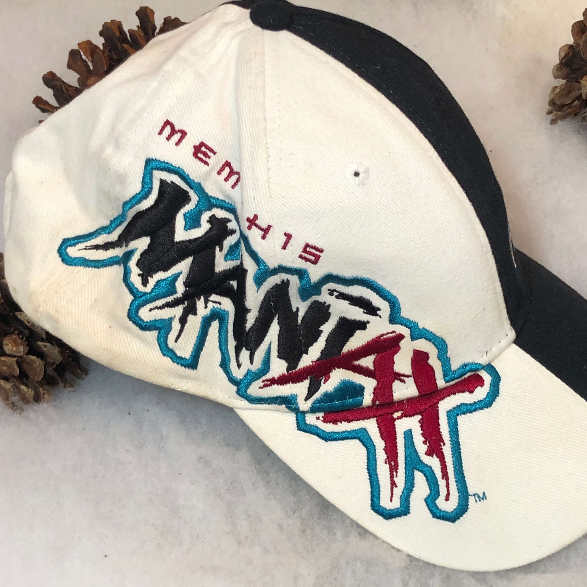 Vintage XFL Memphis Maniax Drew Pearson Strapback Hat