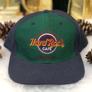 Vintage Hard Rock Cafe Berlin Love All Serve All Wool Snapback Hat