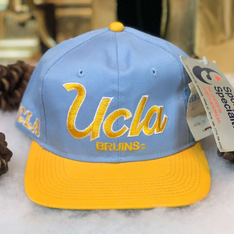 Vintage Deadstock NWT NCAA UCLA Bruins Sports Specialties Twill Script Snapback Hat