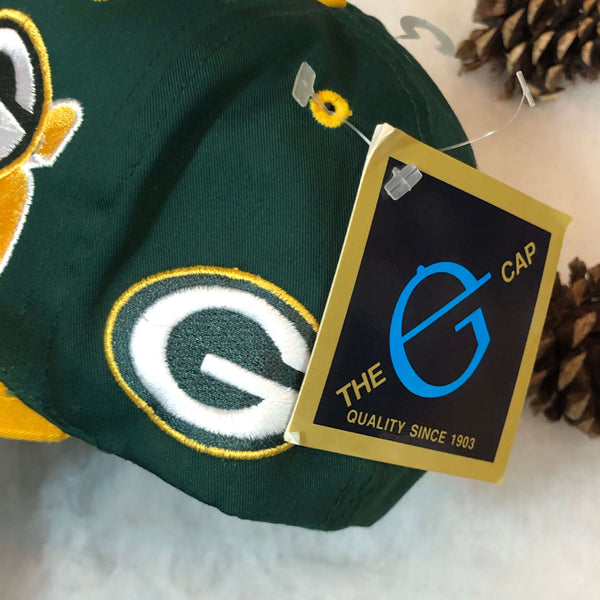 Vintage Deadstock NWT NFL Green Bay Packers The G Cap Wave Twill *YOUTH* Snapback Hat