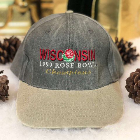 Vintage 1999 NCAA Rose Bowl Champions Wisconsin Badgers Strapback Hat